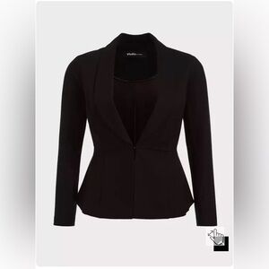 Studio Luxe Ponte Peplum Blazer